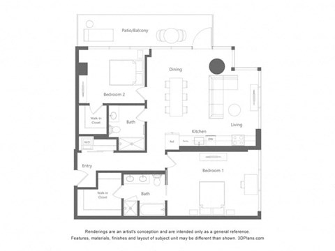 a floor plan of a house with a bedroom and a living room